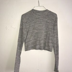 Grey crop top